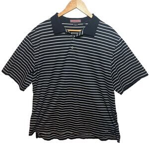 Vineyard Vines Men's Blue White Striped Short Sleeve Polo Shirt Size L Large